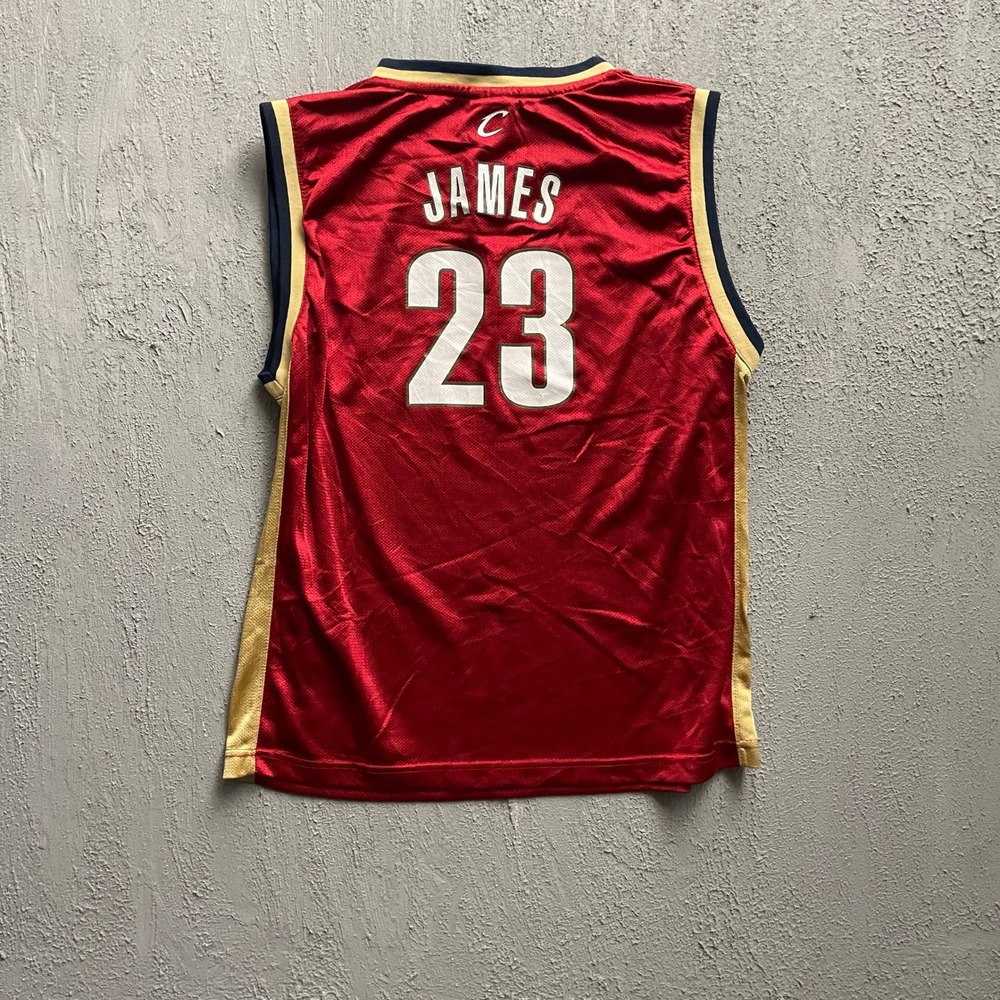 Vintage LeBron James Cleveland Cavaliers Jersey Youth XL Red 2000s Reebok